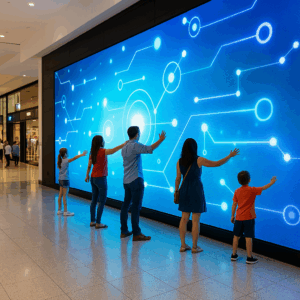 Videowall LED en evento publicitario