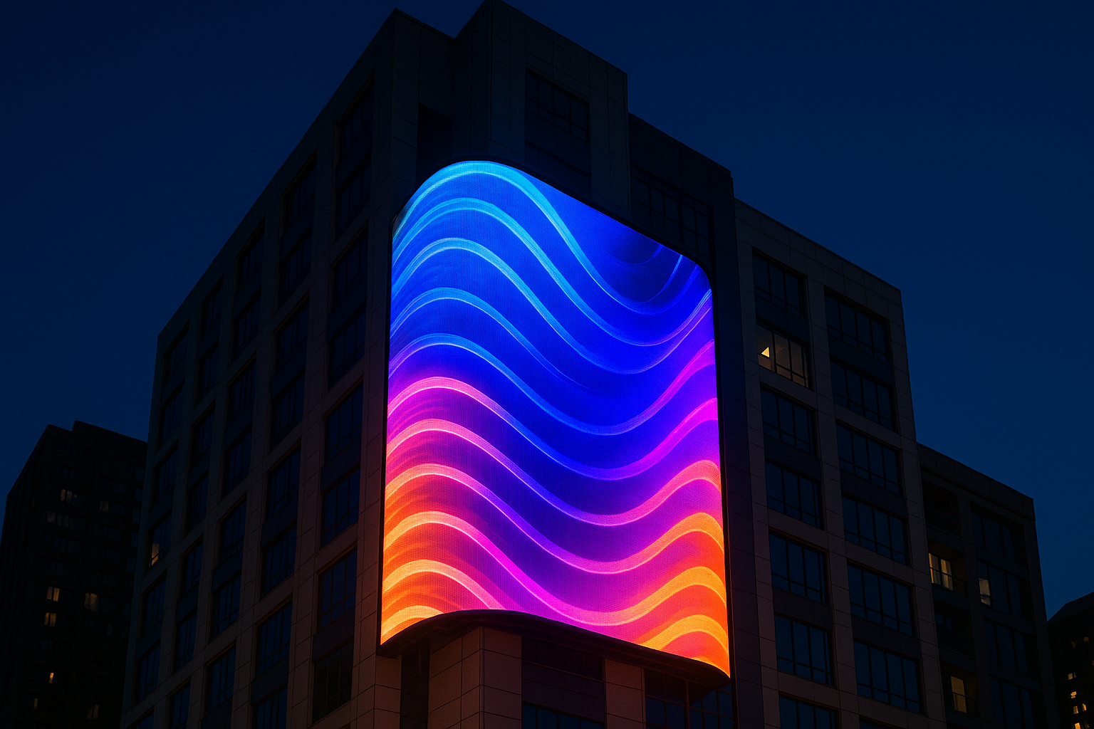 Pantalla LED flexible para diseño arquitectónico precios y ventajas