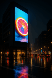 pantalla LED exterior resistente al agua en avenida México