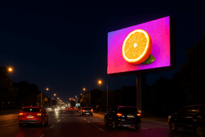 pantalla digital LED iluminada en carretera México