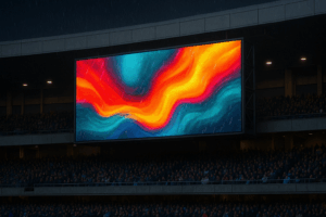 pantalla LED exterior resistente al agua en estadio México