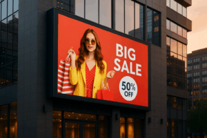 pantalla LED IP65 fachada comercial México