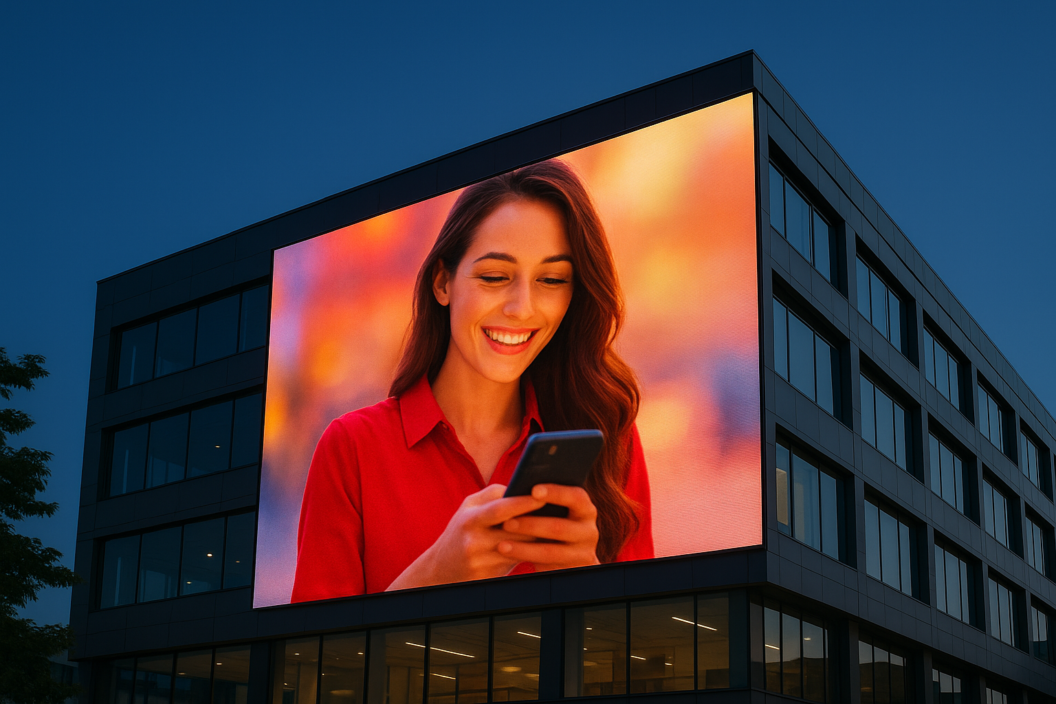 Pantalla LED gigante para fachada de edificio precio total México