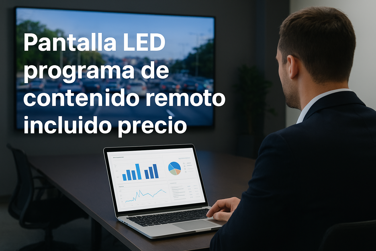 Pantalla LED programa de contenido remoto incluido precio