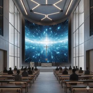 pantalla LED curva iglesia México