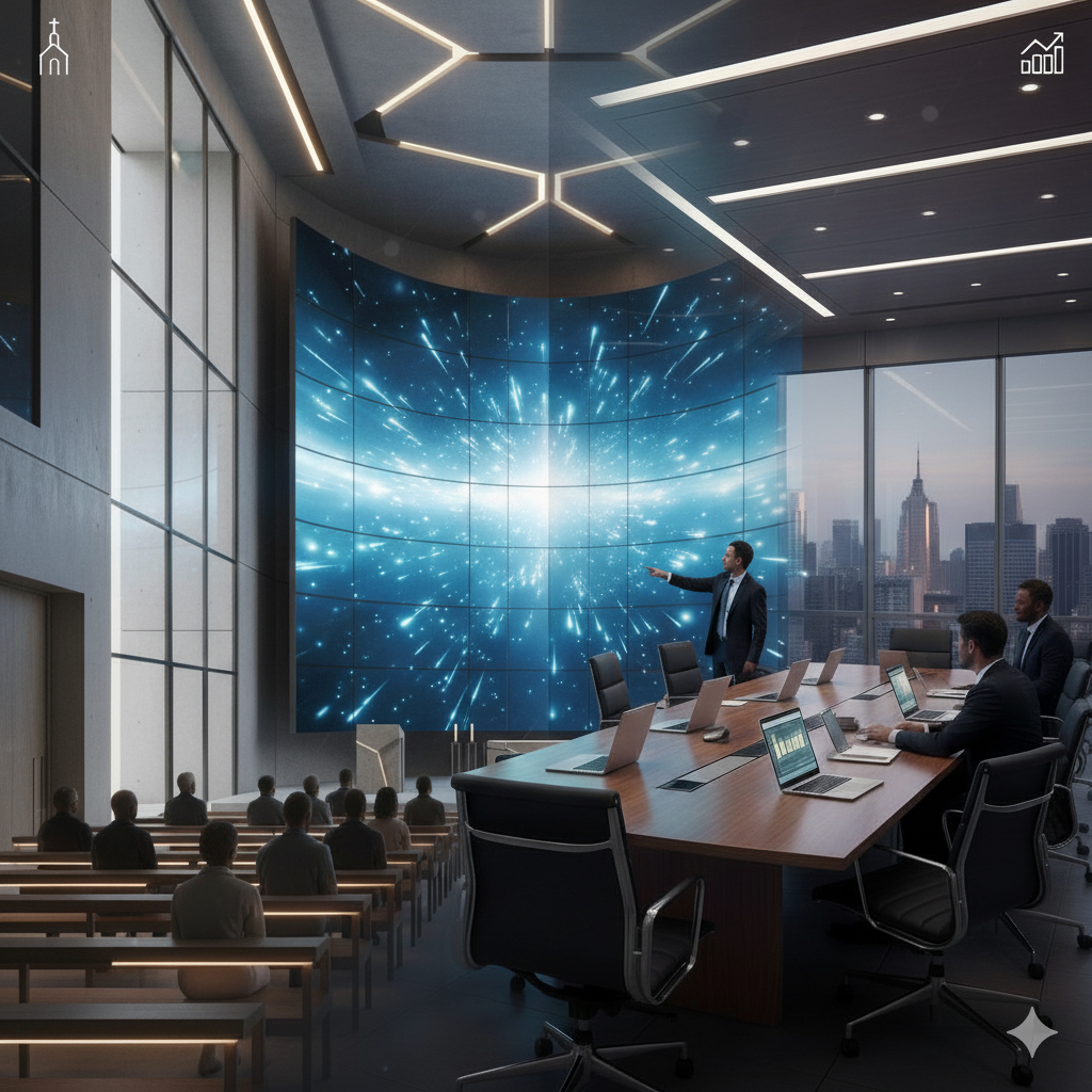 Pantalla LED para iglesia o corporativo costo y modelos recomendados