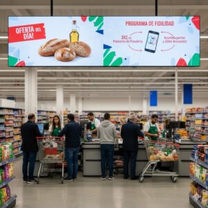 pantalla LED para supermercados interior cotizar ahora