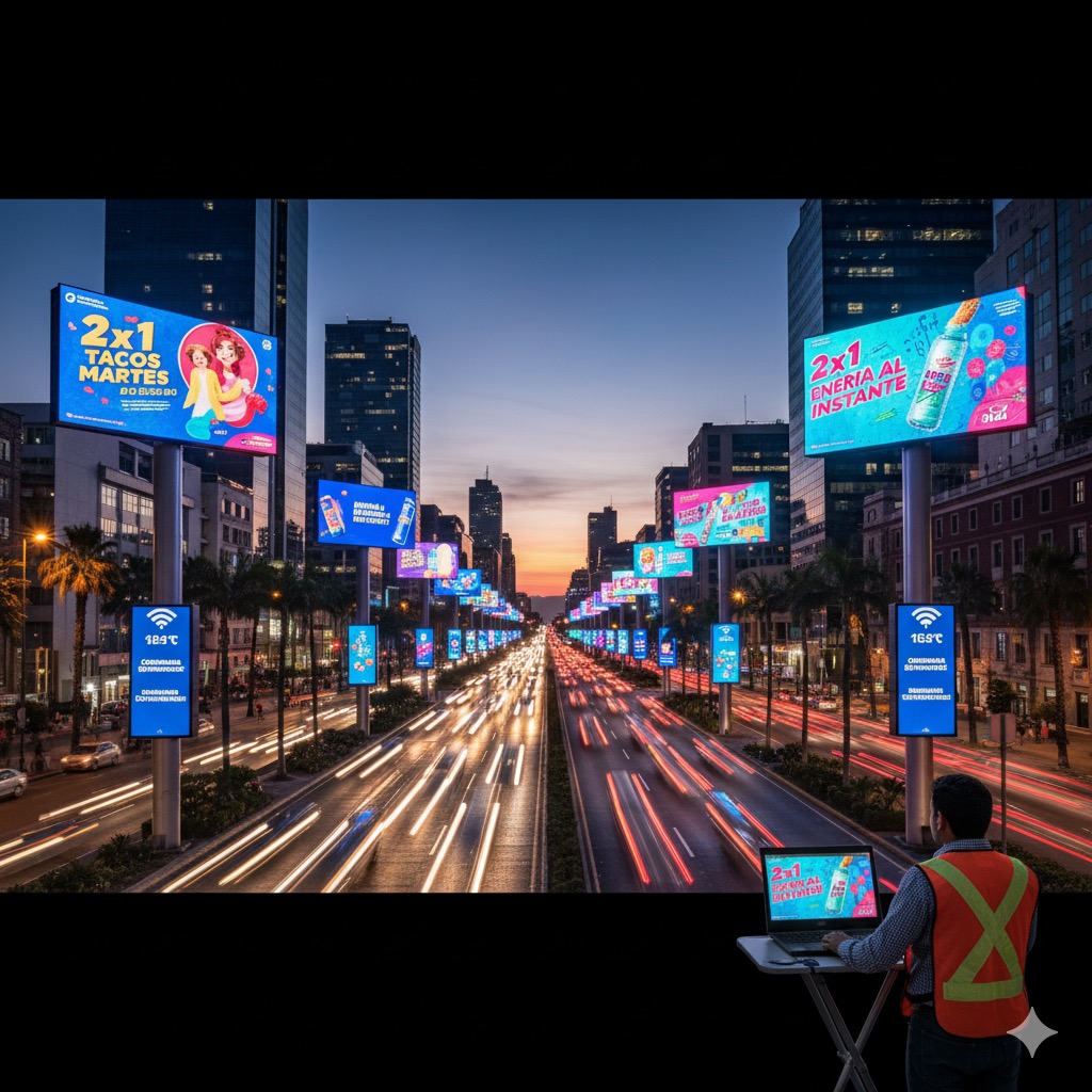 Comprar pantalla LED con software de gestión incluido México