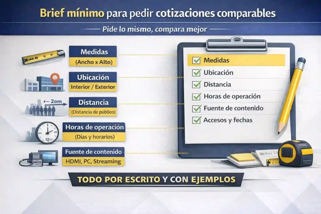 cotización de pantallas LED gigantes para empresas