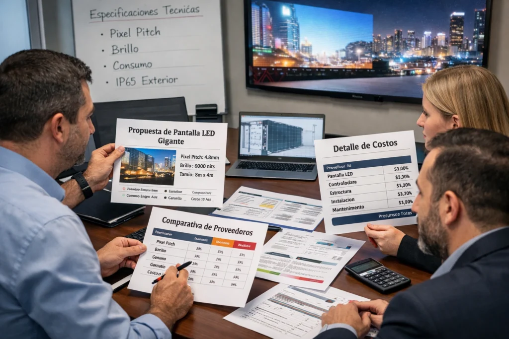 cómo elegir un proveedor de pantallas LED gigantes en México para un proyecto empresarial