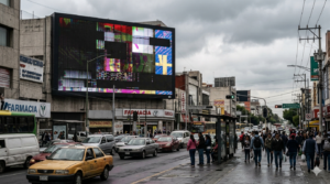 pantalla LED mal instalada diferencias color modulo proveedor deficiente